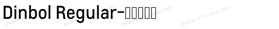 Dinbol Regular字体转换